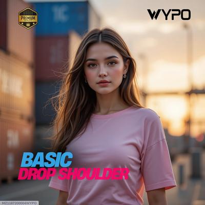 Girls' Oversized Cotton T-Shirtwith Drop Shoulder Design| Perfect for Relaxing& Outings | WYPO