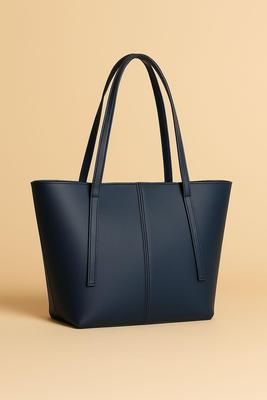 Girl's Rexine Plain Tote Bag