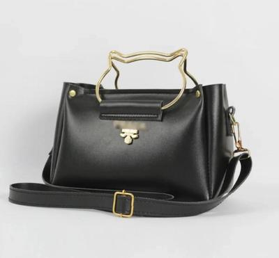 Girl's PU Leather Plain Hand bag