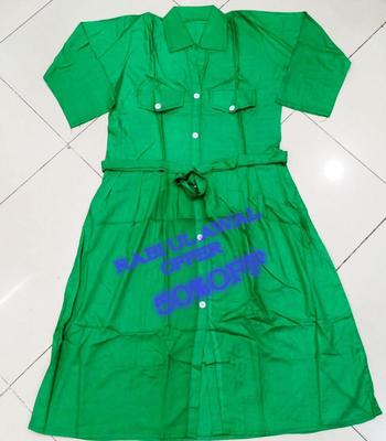 1 Pc Women's Stitched Linen Plain Frock