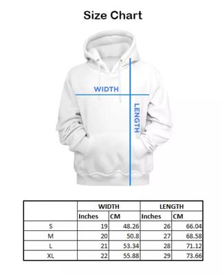 1 Pc Men's Fleece Printed Hoodie