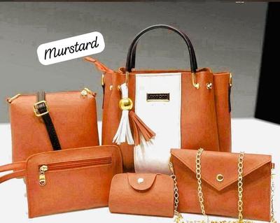 Women's Plain Hand Bag set