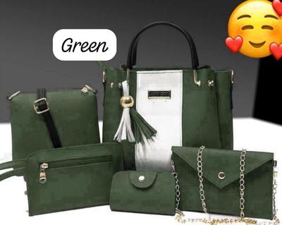 Women's Plain Hand Bag set