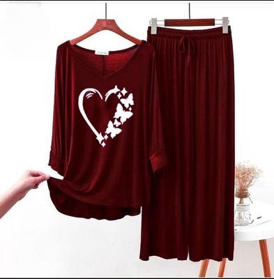 Stylish Women's Printed Night Suit - 2 Pcs