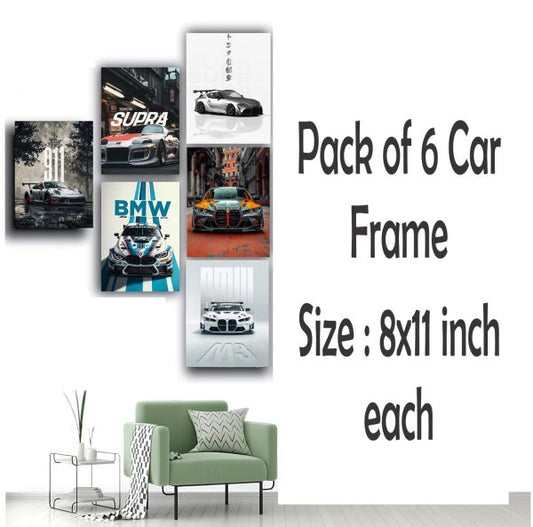 6 Pcs Most Unique Combo Car Walmate Set For Home Decoration