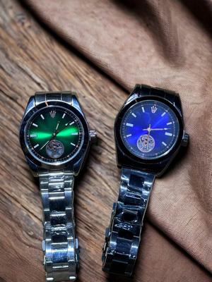 Black Steel  Mens Watches