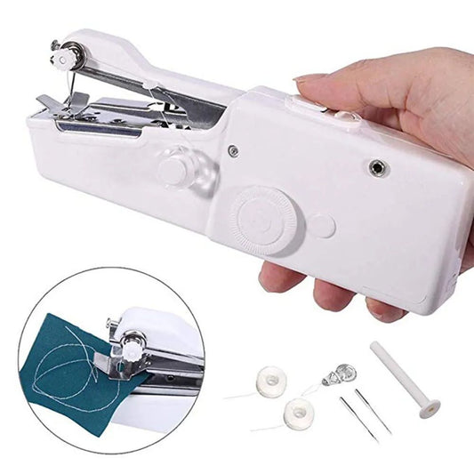 Mini Portable Handy Sewing Machine Handheld Sewing Machine Stitch Household Tool for Kids Clothing,